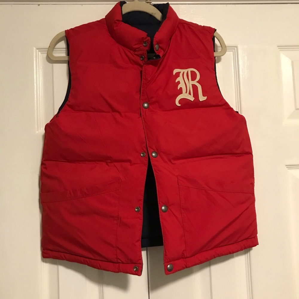Polo Ralph Lauren reversable vest black/red size M 10/12 new without tag